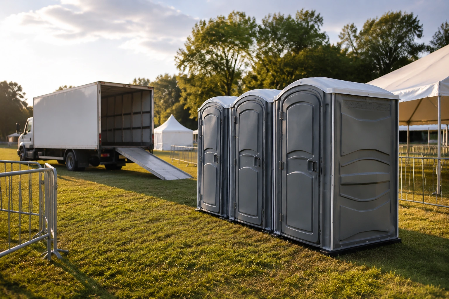 Portable restroom rental planning for Ruleville, MS